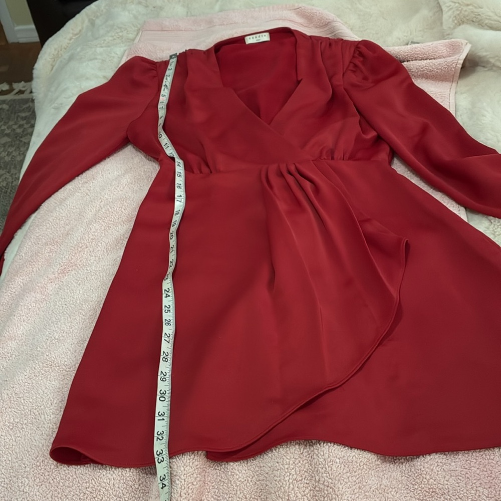 Sandro Paris Leana Wrap-Effect balloon sleeved mini dress from Neiman’s - Picture 11 of 16